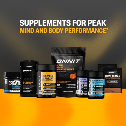 ONNIT Alpha Brain Nootropic Brain Supplement for Men and Women, IGEN Non-GMO Tested, Memory, Mental Clarity, Cognitive Support and Focus Capsules with L-Theanine and Vitamin B6 (90 Count) ONNITBuy Supplements Australia