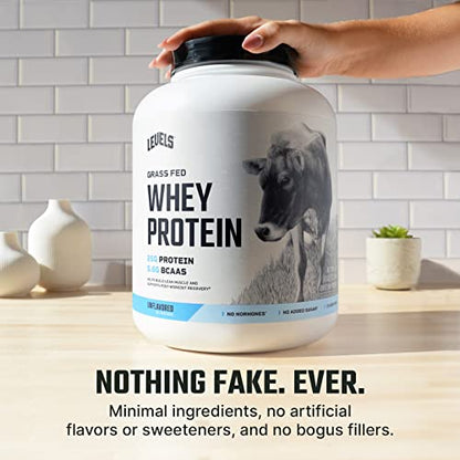 Levels Grass Fed 100% Whey Protein, No Hormones, Unflavored, 5LB Levels NutritionBuy Supplements Australia
