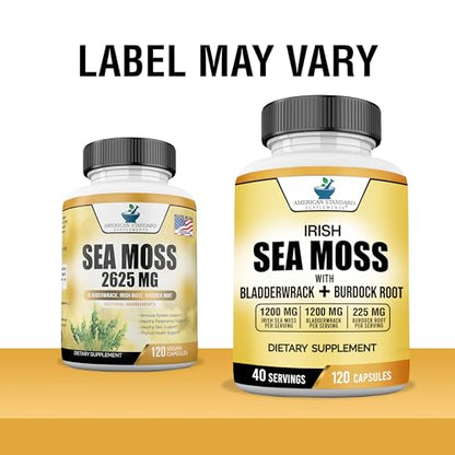 American Standard Supplements Irish Sea Moss 1200mg, Bladderwrack 1200mg American Standard SupplementsBuy Supplements Australia