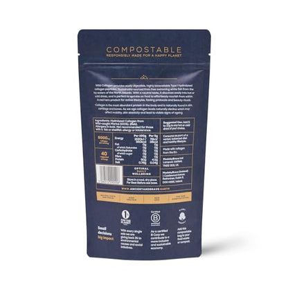 Ancient + Brave Wild Collagen 200g - Wild Caught Marine Collagen Powder - 100% Hydrolysed Collagen Peptides (Fish) Ancient + BraveBuy Supplements Australia