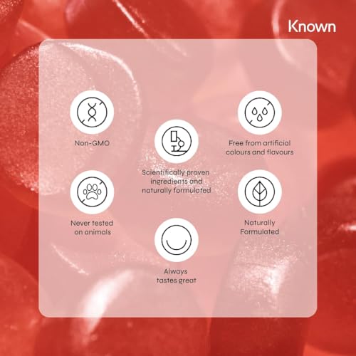 Marine Collagen Gummies by Known Nutrition with Vitamin C | 60 One-a-Day 500mg Hydrolysed Marine Collagen Gummies KnownBuy Supplements Australia