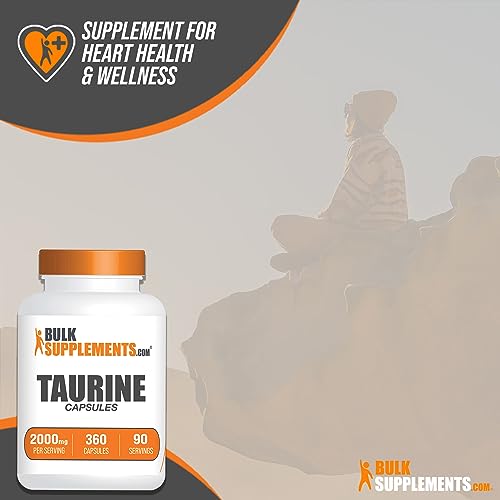 BULKSUPPLEMENTS.COM Taurine Capsules - Taurine Supplement, Taurine 2000mg BULKSUPPLEMENTS.COMBuy Supplements Australia