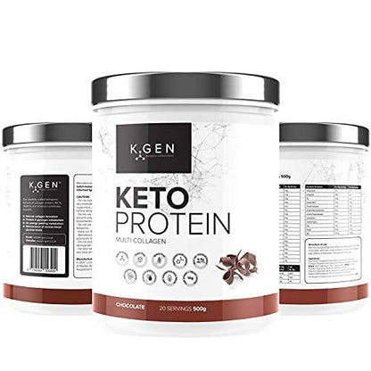 K-GEN™ Keto Collagen Protein Powder Natural Multi Collagen Chocolate Blend, Coconut MCT Vitamin C+B6 K GEN ketogenic enhancementBuy Supplements Australia