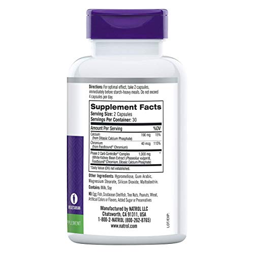 Natrol Carb Intercept with Phase 2 Carb Controller Capsules, White Kidney (Pack of 12) NatrolBuy Supplements Australia