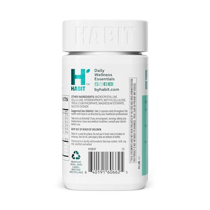 Habit PMS Support Supplement for Women (60 Capsules) - Supports Premenstrual Symptoms & Stress, Hormone Balance, Mood, B Vitamins, Vitamin D, Chasteberry, Ashwagandha, Gluten-Free, Non-GMO (1 Pack) H' HabitBuy Supplements Australia