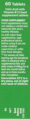 Vitabiotics Ultra Folic Acid Tablets 400 mcg Vitamin B9 with Vitamin B12-60 Tablets Vitabiotics UltraBuy Supplements Australia