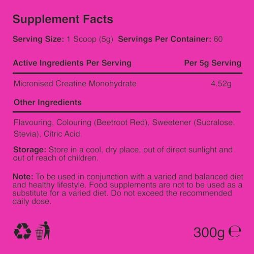 Warrior Creatine Monohydrate Powder – 300g – Micronised for Easy Mixing and Consumpti WarriorBuy Supplements Australia