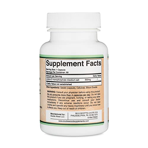 Uridine Monophosphate - Third Party Tested (Choline Enhancer, Beginner Nootropic) Double Wood SupplementsBuy Supplements Australia