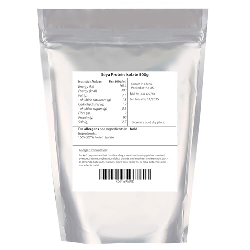 SOYA Protein Isolate (90% Protein) 500g by Manor Springs, Unflavoured, Vegan Protein Shake MANOR SPRINGSBuy Supplements Australia