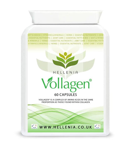 Hellenia Vollagen 500mg - 60 Capsules - Vegan Collagen HelleniaBuy Supplements Australia