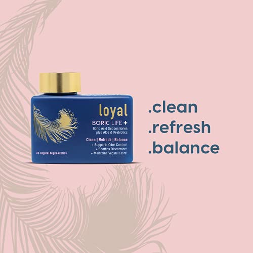 Loyal Boric Life Plus - Boric Acid Vaginal Suppositories with Aloe & FOS - Supports Odor LoyalBuy Supplements Australia