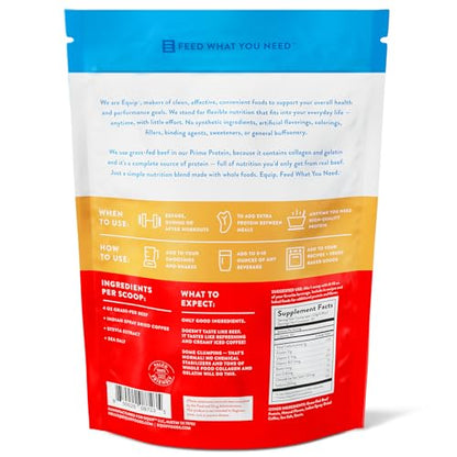 Equip Foods Prime Protein - Grass Fed Beef Protein Powder Isolate - Paleo and Keto EquipBuy Supplements Australia