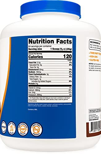 Nutricost Casein Protein Powder 5lb Chocolate - Micellar Casein, Gluten Free, Non-GMO NutricostBuy Supplements Australia