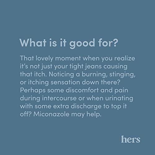 Hers Miconazole 3 Day Yeast Infection Treatment - Treats Vaginal Itching, Burning, Discharge HIMS & HERSBuy Supplements Australia
