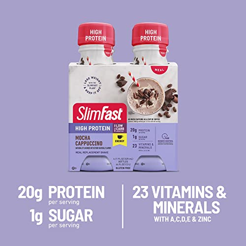 SlimFast Advanced Energy High Protein Meal Replacement Shake, Rich Chocolate, 20g SlimFastBuy Supplements Australia