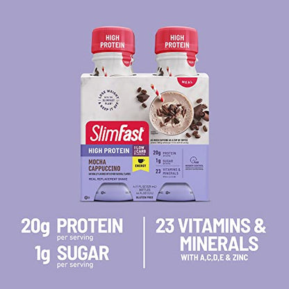 SlimFast Advanced Energy High Protein Meal Replacement Shake, Rich Chocolate, 20g SlimFastBuy Supplements Australia
