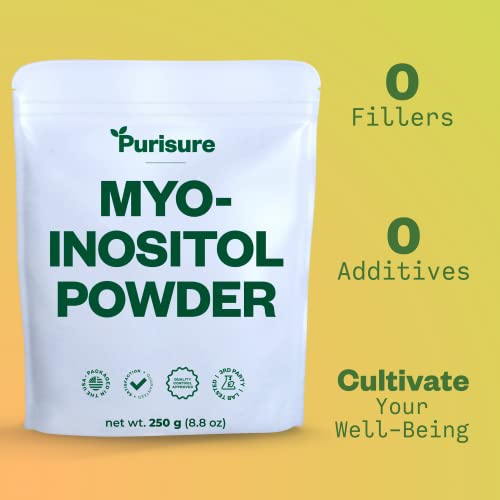 Purisure Myo-Inositol Powder, 250g, Fertility, Hormonal Balance and Ovarian Support PurisureBuy Supplements Australia