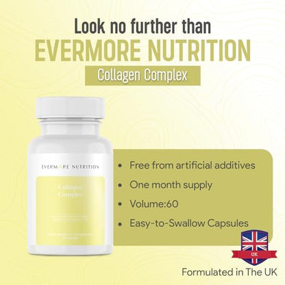EVERMORE NUTRITION Grass Fed Collagen Complex with Hyaluronic Acid, Vitamin C and Active Peptides EVERMORE NUTRITIONBuy Supplements Australia