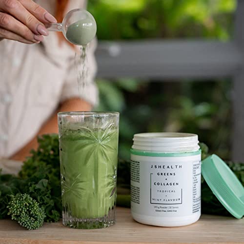 JSHealth Super Greens Powder - Greens & Collagen Powder - Superfood Powder with Marine Collagen Peptides JSHealthBuy Supplements Australia