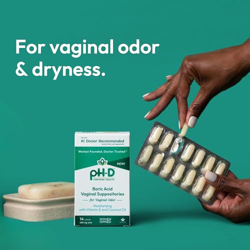 pH-D Feminine Health - Boric Acid Moisturizing Suppository - Woman Owned - for Vaginal Odor pH-D Feminine Health SupportBuy Supplements Australia
