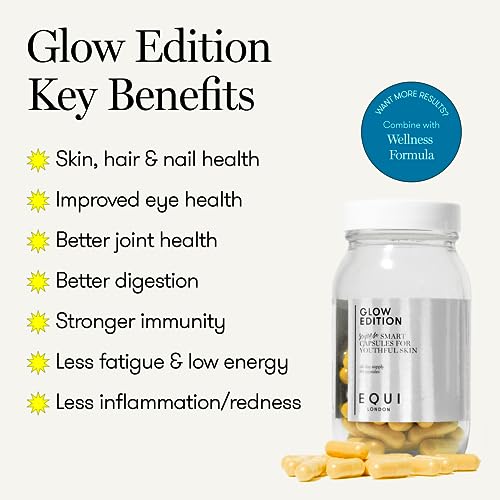 Equi - Glow Edition - 30 Day Multivitamin Capsules - Anti-Aging, Brightening Skin Supplement EQUI LONDONBuy Supplements Australia
