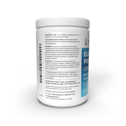 Dr. Berg Hydration Keto Electrolyte Powder - Enhanced w/ 1,000mg of Potassium & Real Dr. Berg NutritionalsBuy Supplements Australia