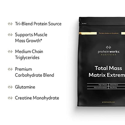 Protein Works - Total Mass Matrix Extreme Mass Gainer | High Calorie Protein Powder Protein WorksBuy Supplements Australia