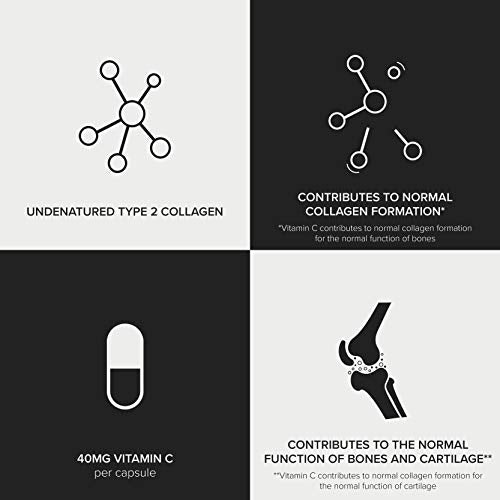 Bulk UC II Collagen Capsules, 40 mg, Pack of 60, Packaging May Vary BulkBuy Supplements Australia