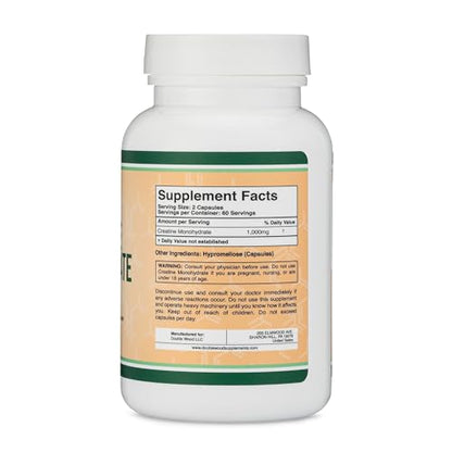 Creatine Pills 1,000mg Per Serving (120 Creatine Capsules) Micronized Creatine Double Wood SupplementsBuy Supplements Australia