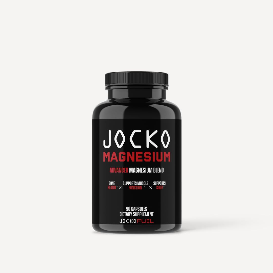 Jocko Fuel Magnesium Complex Supplement - Magnesium Glycinate, Citrate, & Taurate Capsules Dietary Supplement for Muscle Recovery & Relaxation, Heart, Nerve, Bone Support, & Sleep 30-Day Supply Jocko FuelBuy Supplements Australia