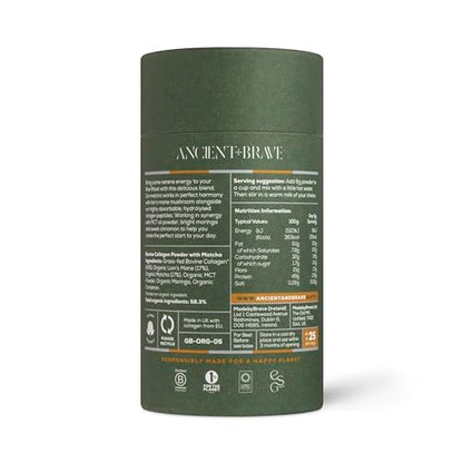 Ancient + Brave Matcha + Collagen 150g Tub - Lion's Mane Mushroom Powder Supplement Ancient + BraveBuy Supplements Australia