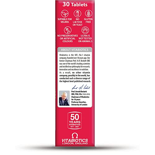 Vitabiotics Ultra Iron Tablets, Pack of 30 Vitabiotics UltraBuy Supplements Australia