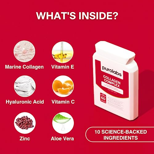 Marine Collagen Complex - Collagen Supplement for Women & Men - with Hyaluronic Acid & Vitamin C - High Strength PurolabsBuy Supplements Australia