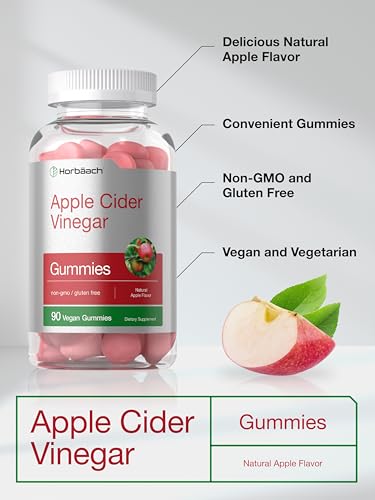 Horbaach Vegan Apple Cider Vinegar Gummies | 90 Count | ACV Supplement | Natural HorbäachBuy Supplements Australia