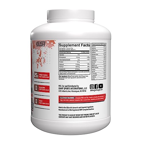 Giant Edge Series 100% Whey Protein Isolate - 25g Pure Whey Isolate - Zero Sugar Giant PerformanceBuy Supplements Australia