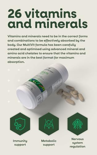 Vegetology MultiVit Vegan Multivitamins w/26 Vitamin & Mineral Supplements VegetologyBuy Supplements Australia