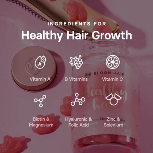 Bloom Hair Gummies for Faster Hair Growth & Biotin Vitamins for Rapid Hair Growth Bloom HairBuy Supplements Australia