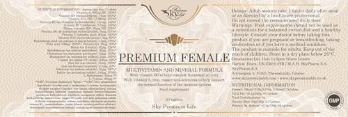 Sky Premium Life Female Multivitamin and Minerals Food Supplement – 60 Tablets Sky Premium LifeBuy Supplements Australia
