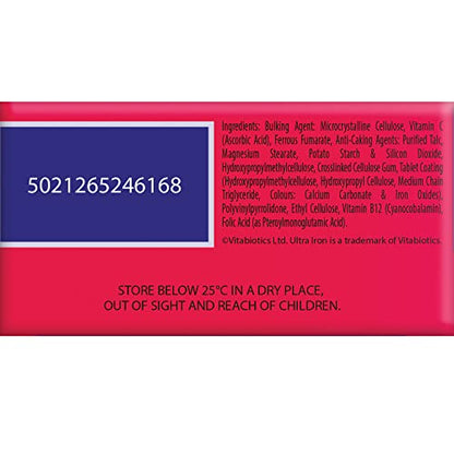 Vitabiotics Ultra Iron Tablets, Pack of 30 Vitabiotics UltraBuy Supplements Australia
