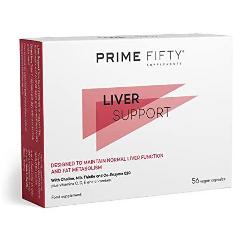 Prime Fifty Liver Support Supplements – 56 Vegan Capsules – Choline & Milk Thistle Supplements FutureYou CambridgeBuy Supplements Australia