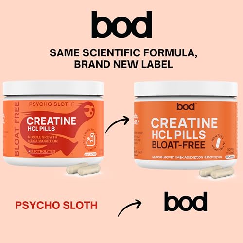 Creatine HCL Pills - Muscle Growth, Endurance, No Bloat, No Load, Not Flavored Goba TeaBuy Supplements Australia