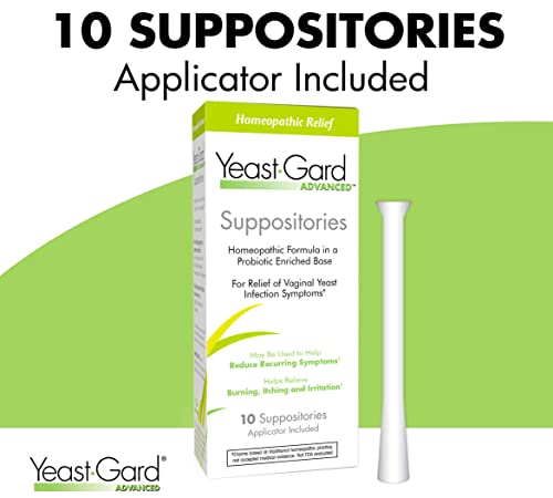 YeastGard Advanced Homeopathic Yeast Infection Vaginal Suppositories - 10 count Box Yeast-GardBuy Supplements Australia