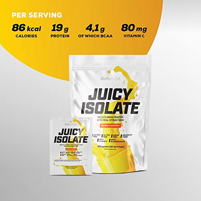 BioTechUSA Juicy Isolate | Gluten-Free, Lactose-Free, Sugar-Free | Refreshing Protein Soft Drink BioTechUSABuy Supplements Australia