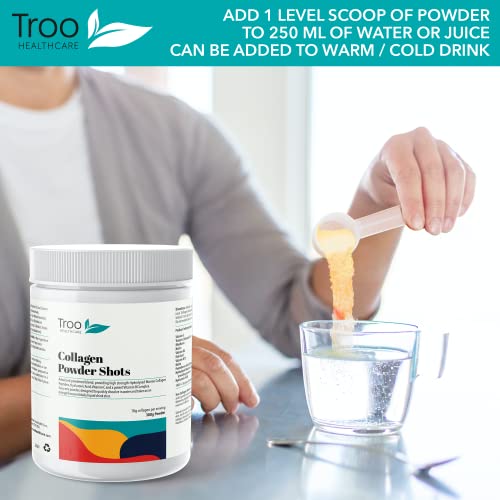 Hydrolysed Marine Collagen Peptides Powder Enhanced with Essential Vitamins 300g Troo Health CareBuy Supplements Australia