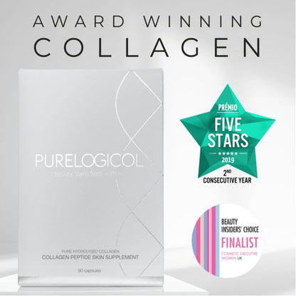 Collagen Tablets, Best Hydrolysed Protein Peptide Skin Supplement - 90 x Collagen Capsules x 800mg PurelogicolBuy Supplements Australia