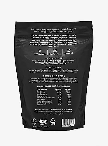 Total Whey | Organic Whey Protein Powder | Whey from Grass-fed Cows | 500g Powder G&G VitaminsBuy Supplements Australia
