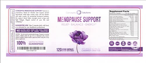 Concepta Solutions Menopause Support - Menopause Relief and Weight Management Support - for Hot Flashes, Night Sweats Relief and Energy - 120 Capsules - Made in USA Concepta SolutionsBuy Supplements Australia
