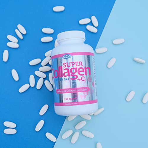 AHS Super Collagen Plus C Tablets - Pack of 250 Tablets (Also 120 + 90 Counts) 3 Sizes! 6000MG PER AHSBuy Supplements Australia