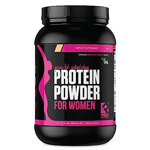 Whey Protein Powder for Women - Supports Lean Muscle - Low Carb - Gluten Free - Grass Fed & rBGH Hormone Free (Creamy Vanilla, 2 lb) PRO NUTRITION LABS