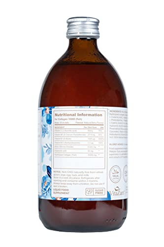 Sapphire Elixir Hydrolysed Marine Collagen Liquid 10000mg Sugar Free with Hyaluronic Acid VitaZamBuy Supplements Australia
